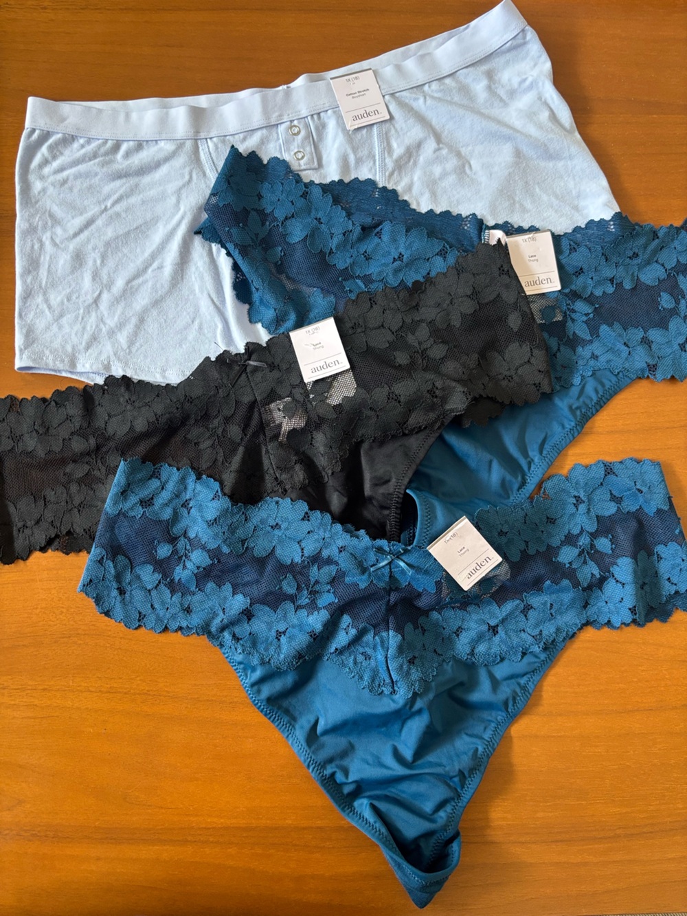 Auden Bundle of 4 Underwear incl 3 lace thongs.